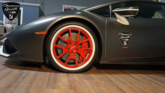 Custom Painted Rims on Ferrari 458 Italia – Giovanna Luxury Wheels