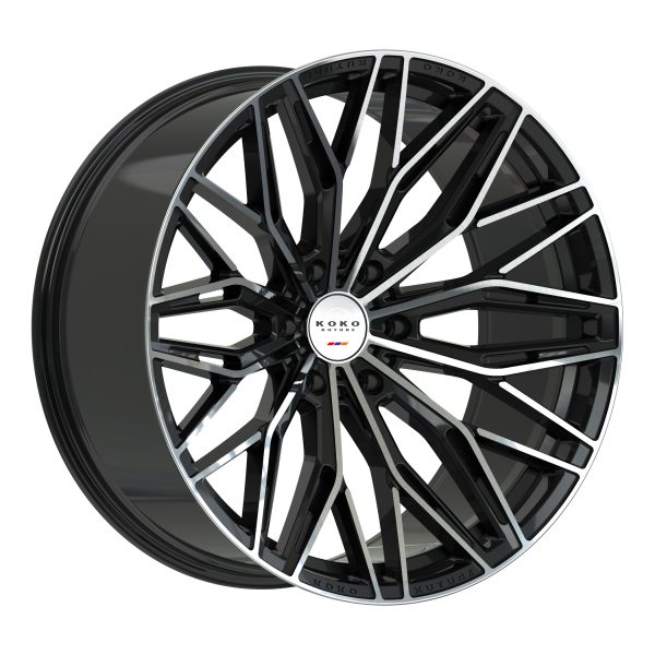 Koko Como 12 22 inch Machined Black super deep