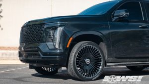 Cadillac Escalade-24″-Tulum-Gloss Black with Machined Accents